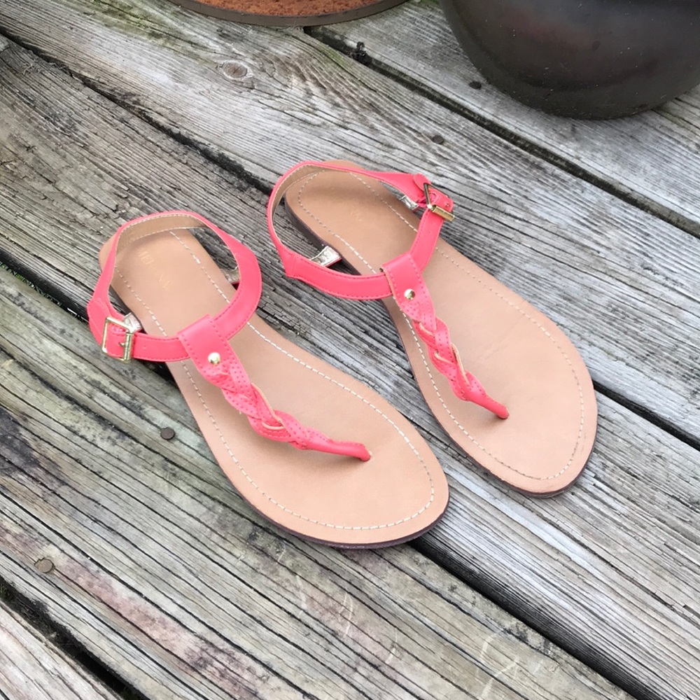 Coral sandals